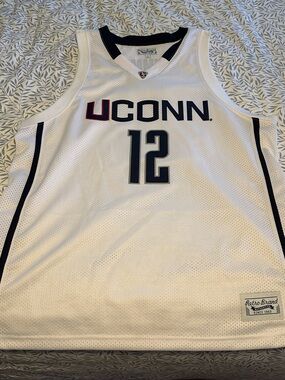 Original Retro Brand UCONN White Basketball Jersey (Andre Drummond)